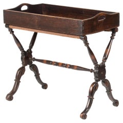 19th Century Oak Butler Tray Foldable