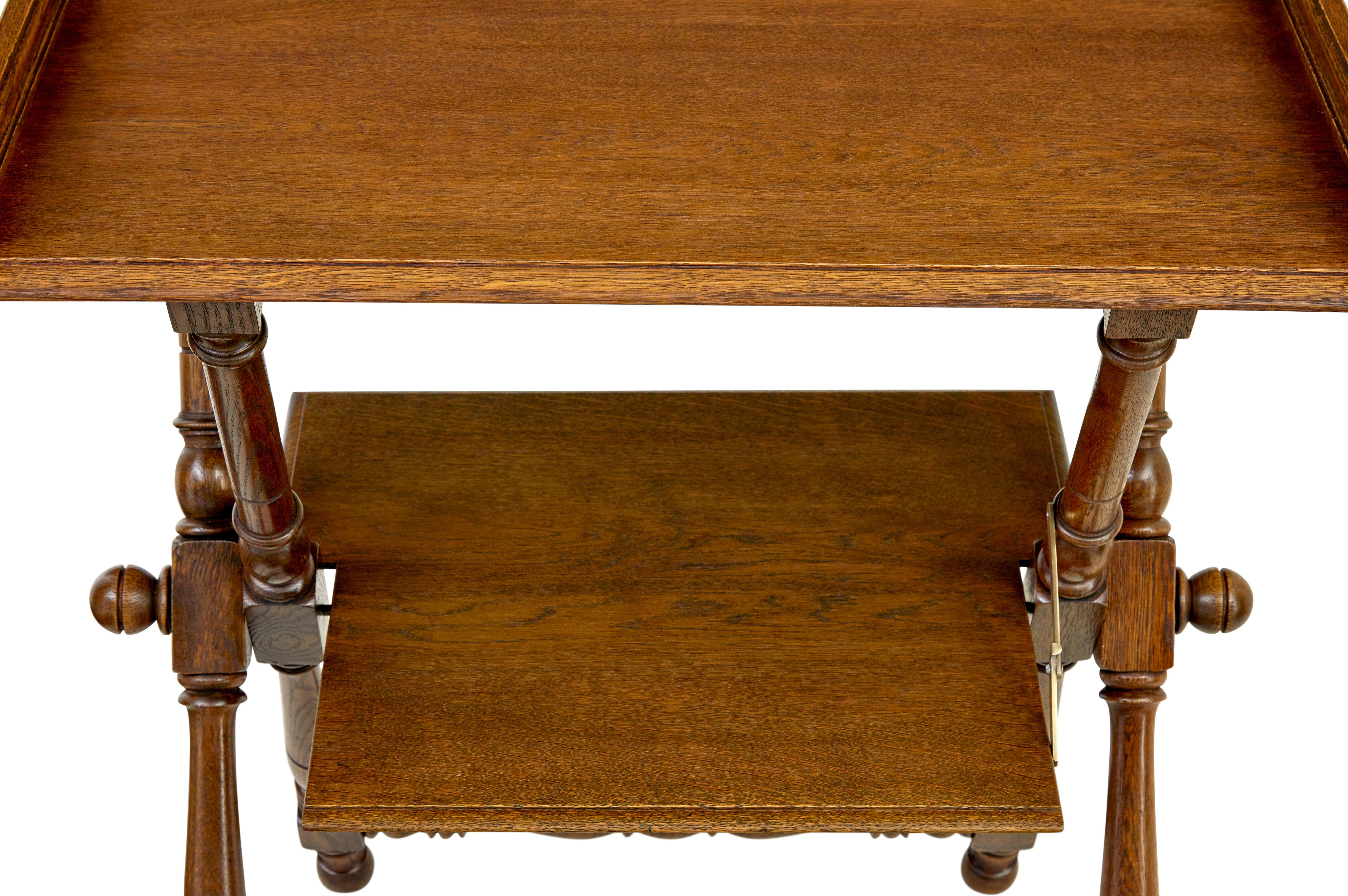 19th century oak butlers tray from Bäckaskog castle 1
