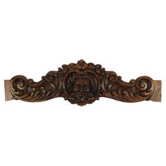 19th century Oak Carved Florentine Neo Renaissance Fragment back of chair Italy