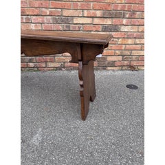 19. Jahrhundert Eiche geschnitzt Holzbank