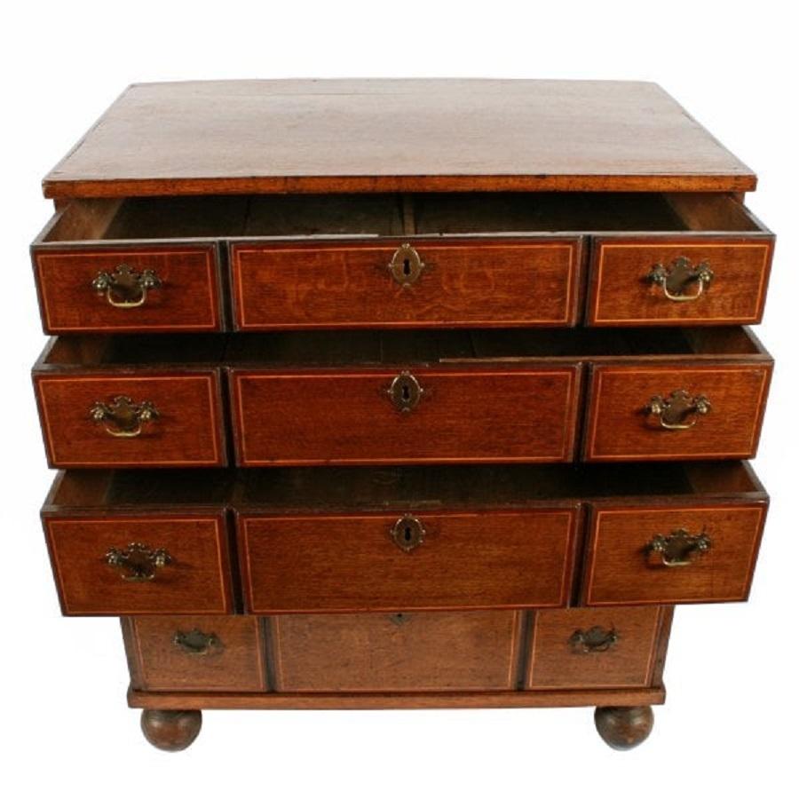 19th Century Oak Chest of Drawers In Good Condition For Sale In London, GB