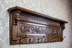 19th Century Oak Coat Rack