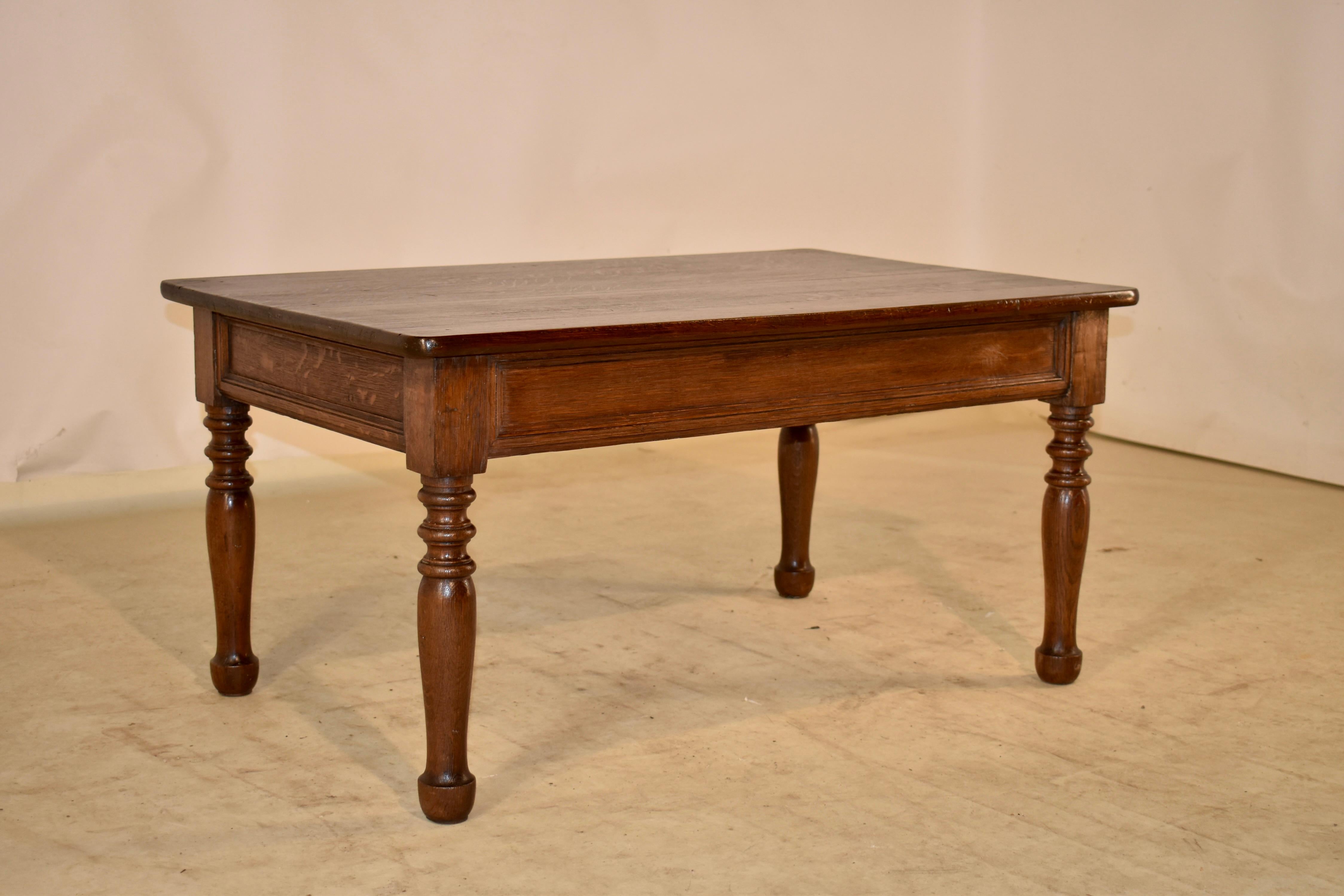 Victorian 19th Century Oak Coffee Table