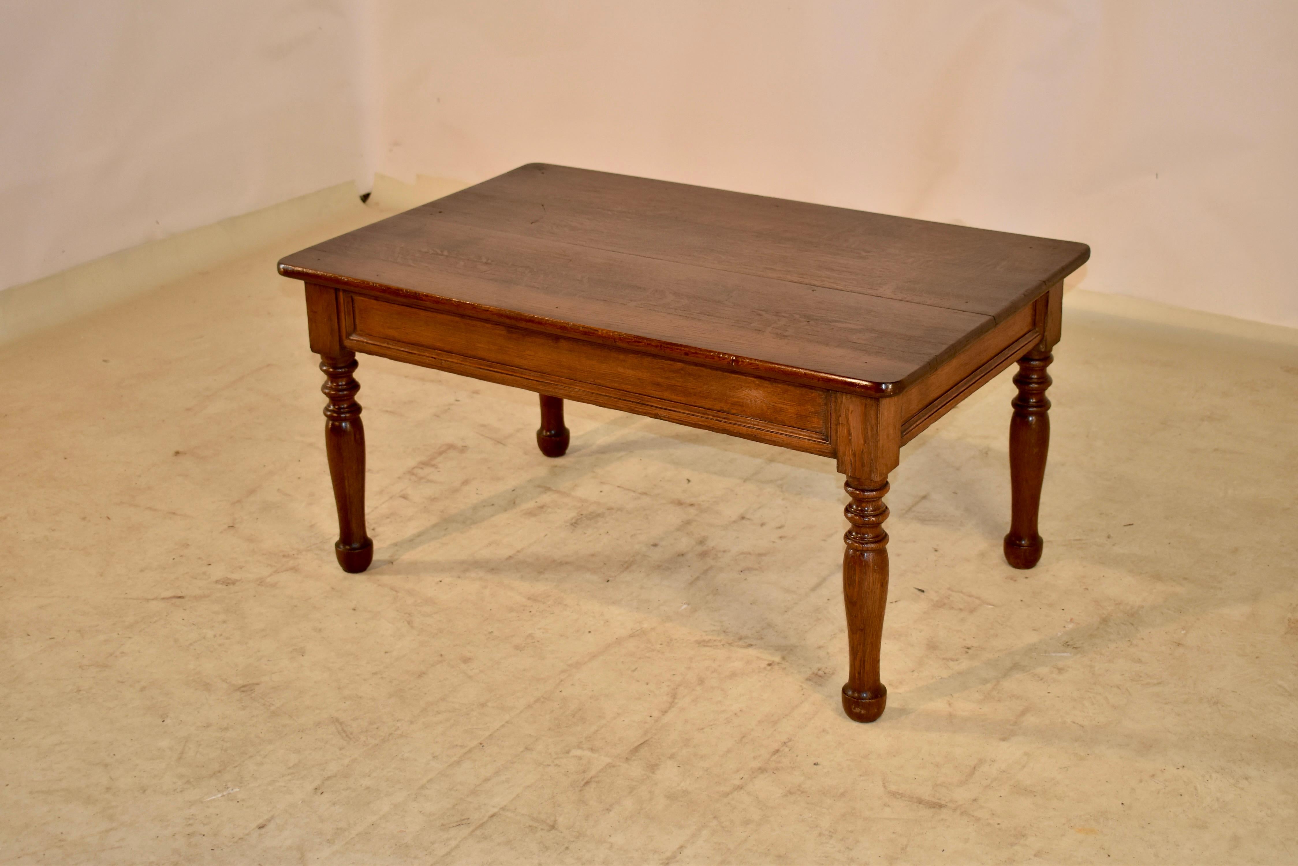 English 19th Century Oak Coffee Table
