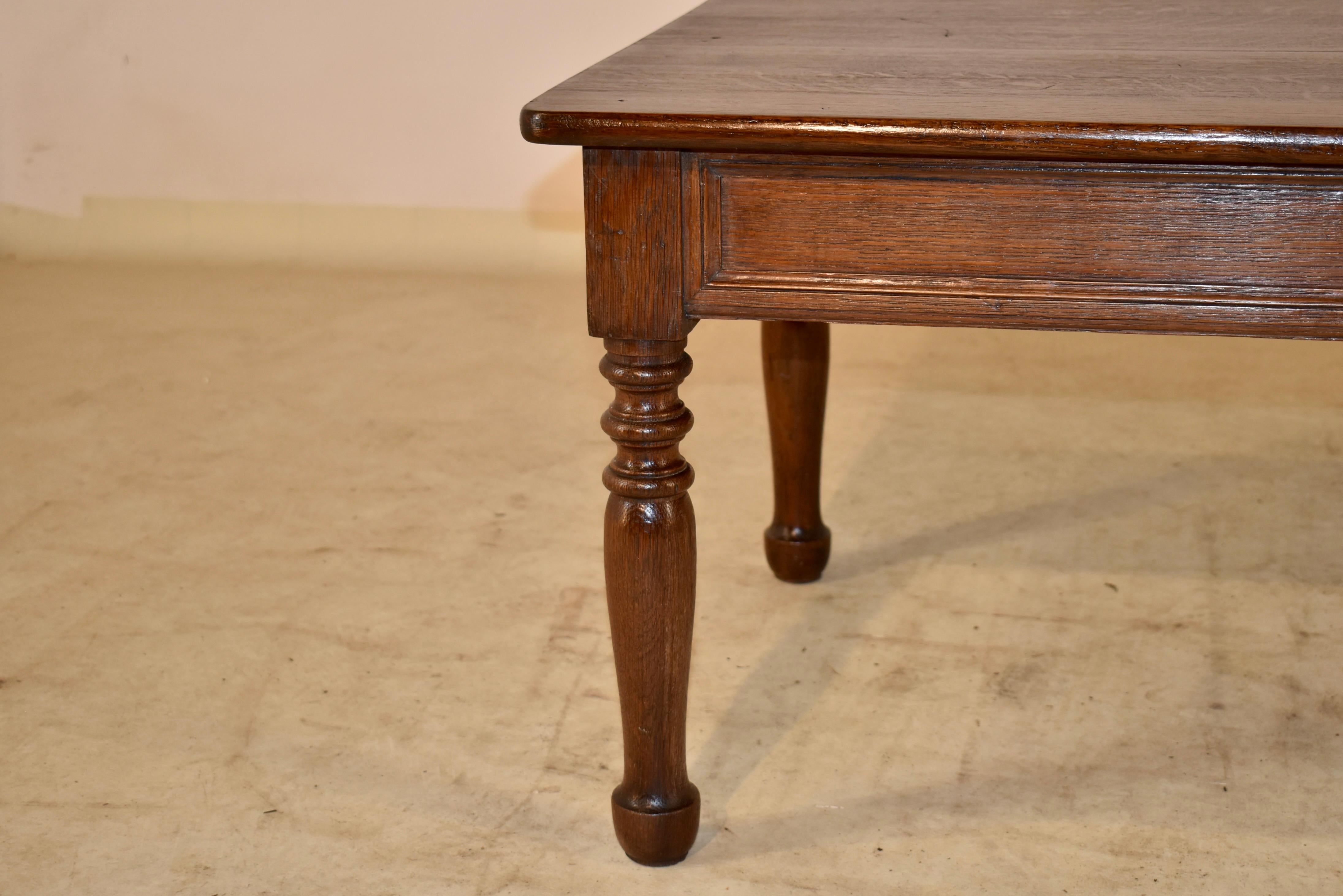 19th Century Oak Coffee Table 4