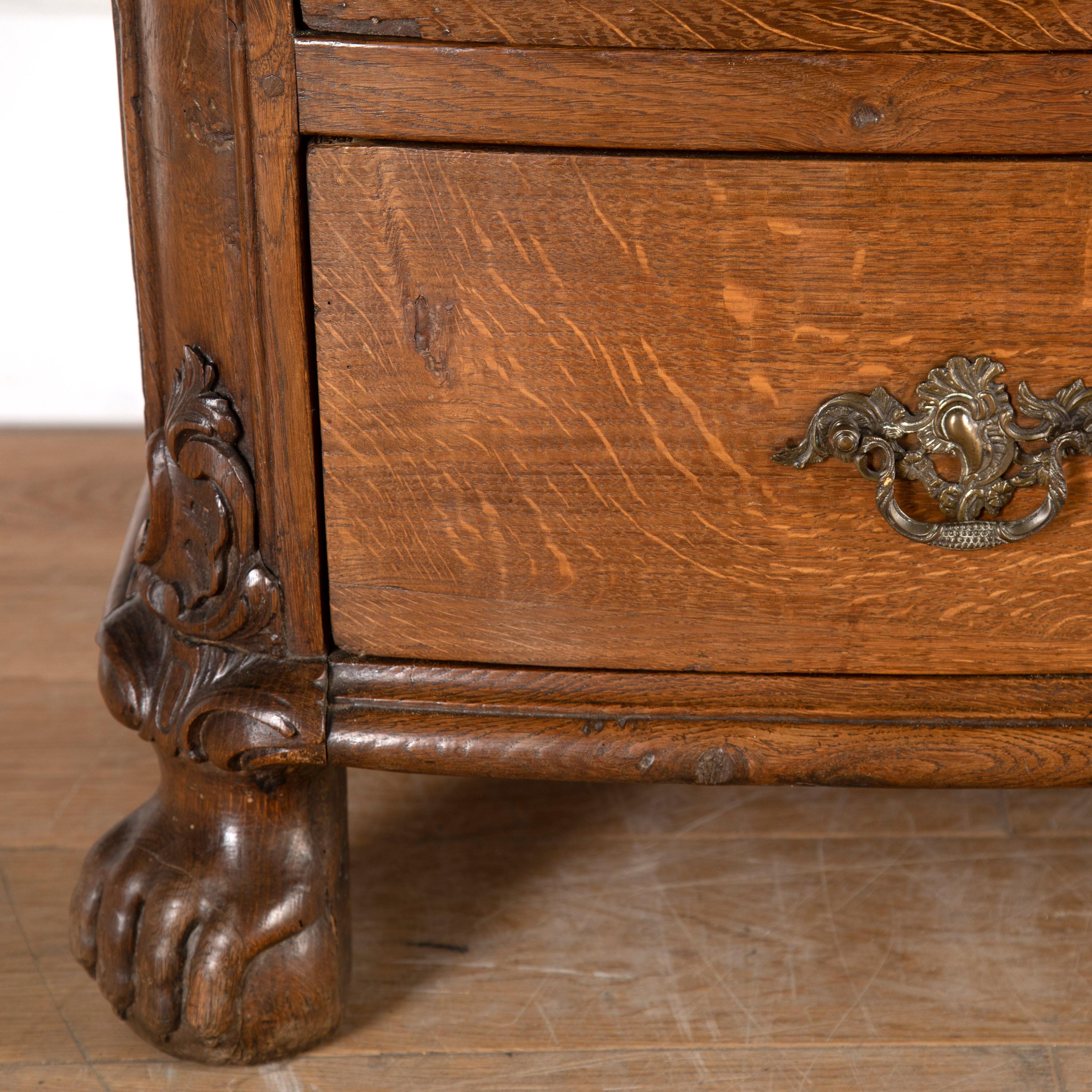 19th Century Oak Commode For Sale 2