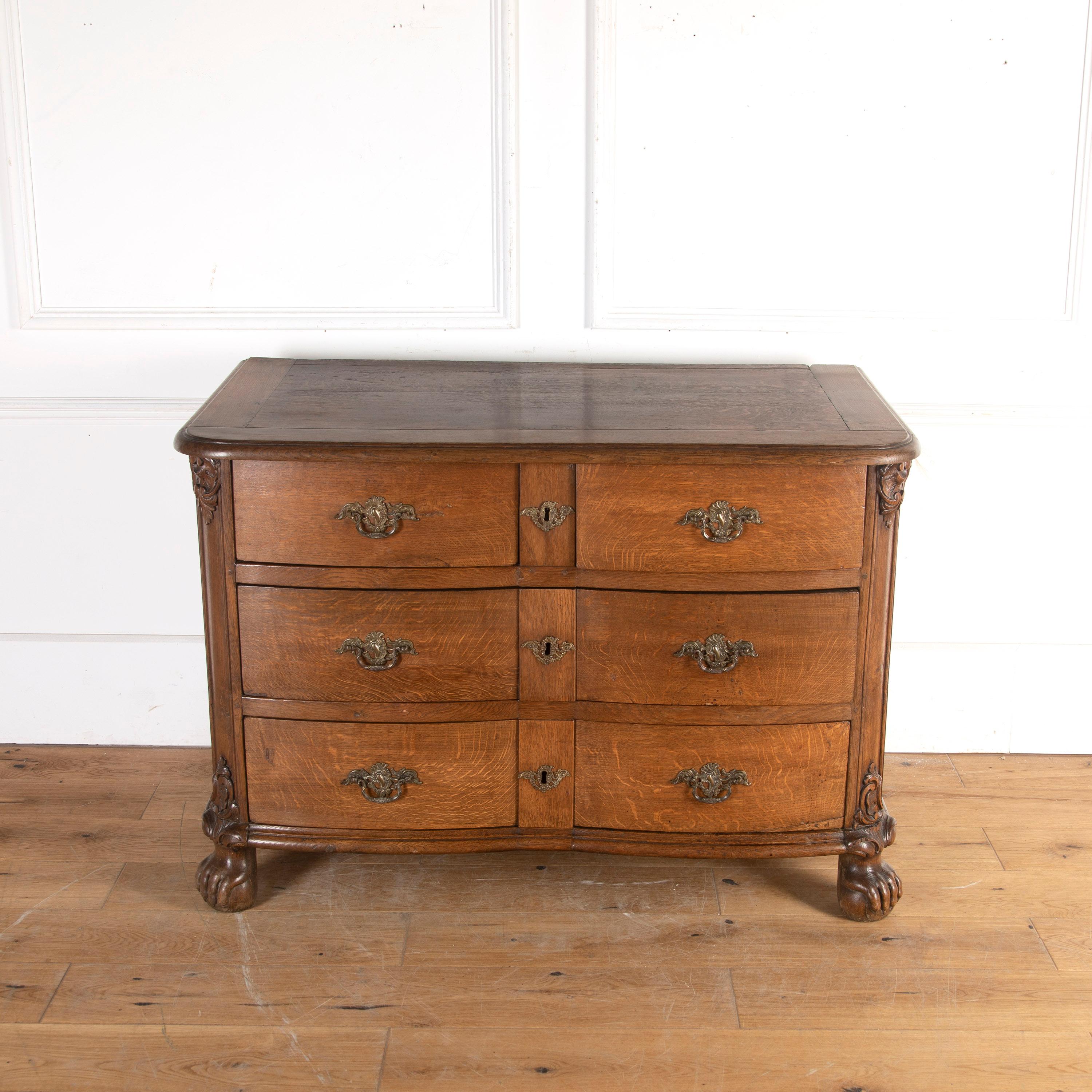 19th Century Oak Commode For Sale 4