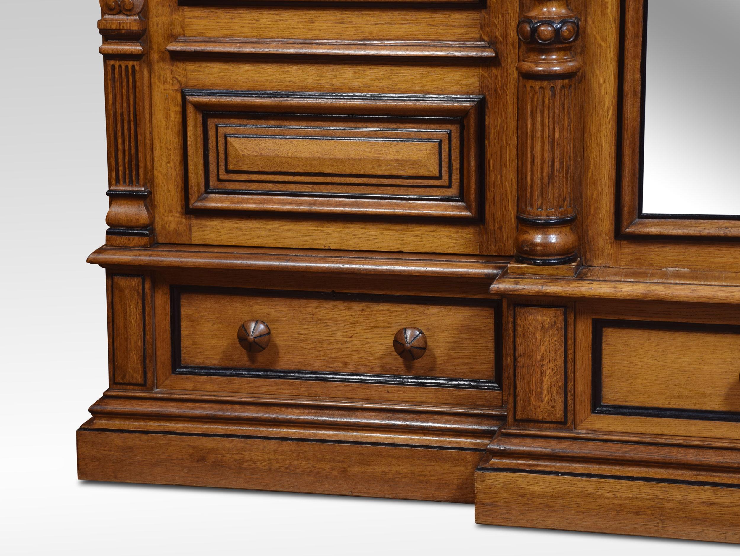 19th Century Oak Compactum Wardrobe 3