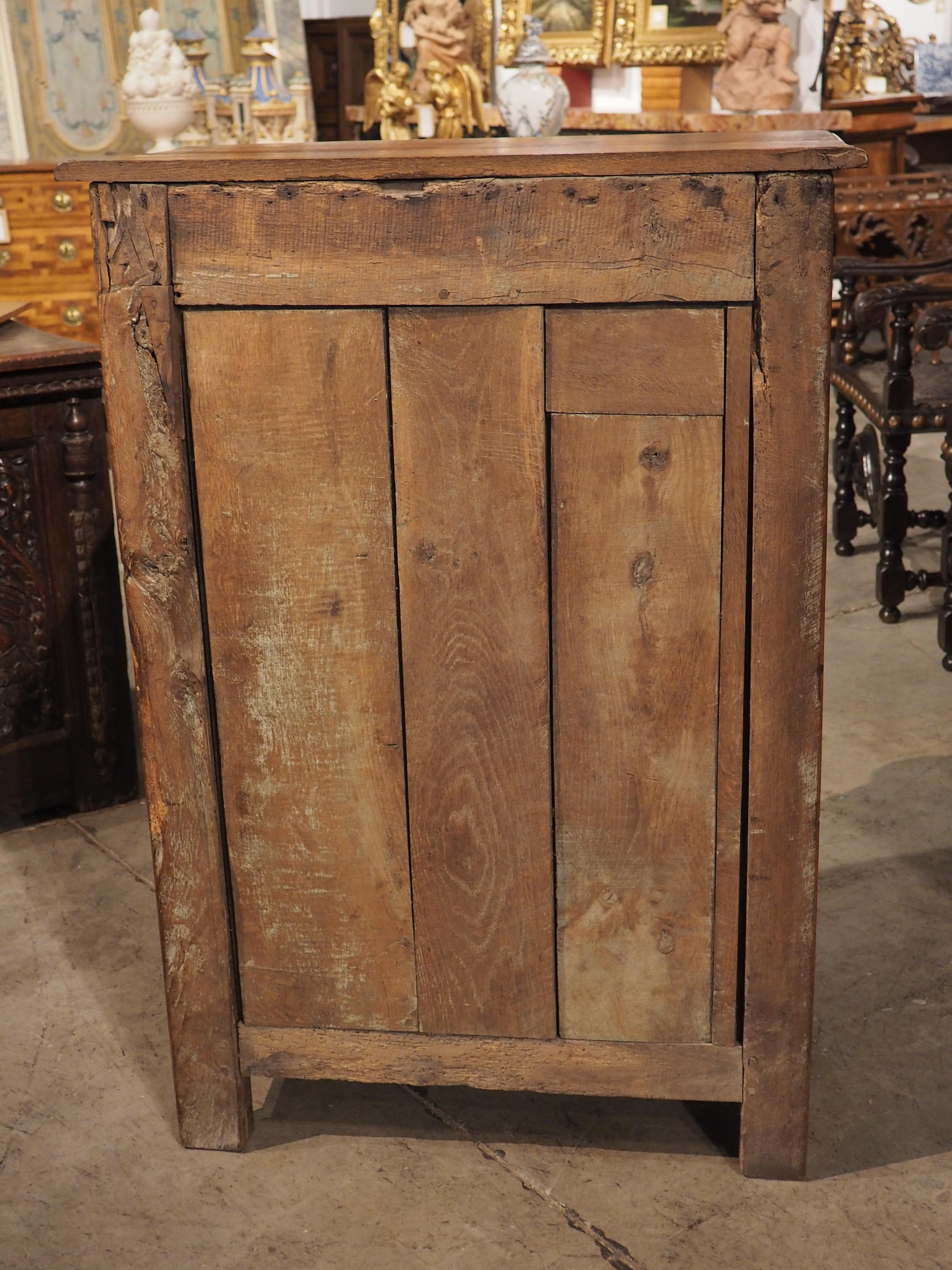 19th Century Oak Confiturier Cabinet from Normandy, France For Sale 3