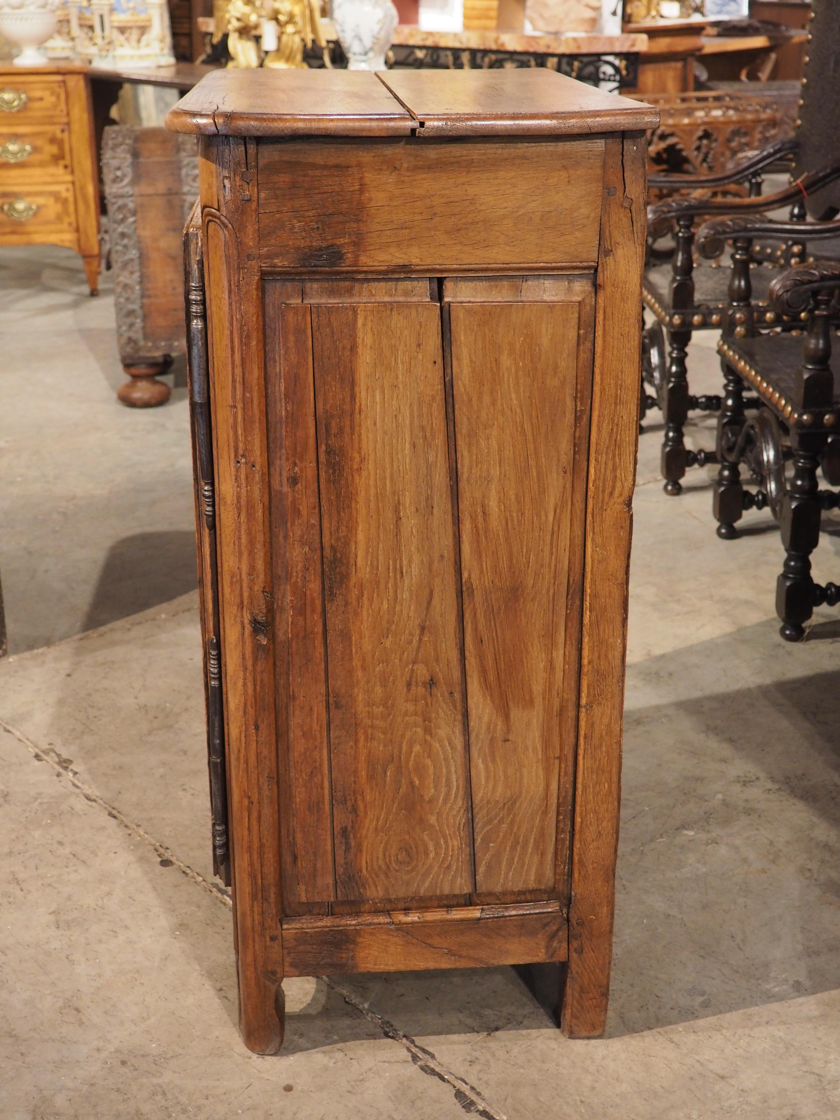 19th Century Oak Confiturier Cabinet from Normandy, France For Sale 4