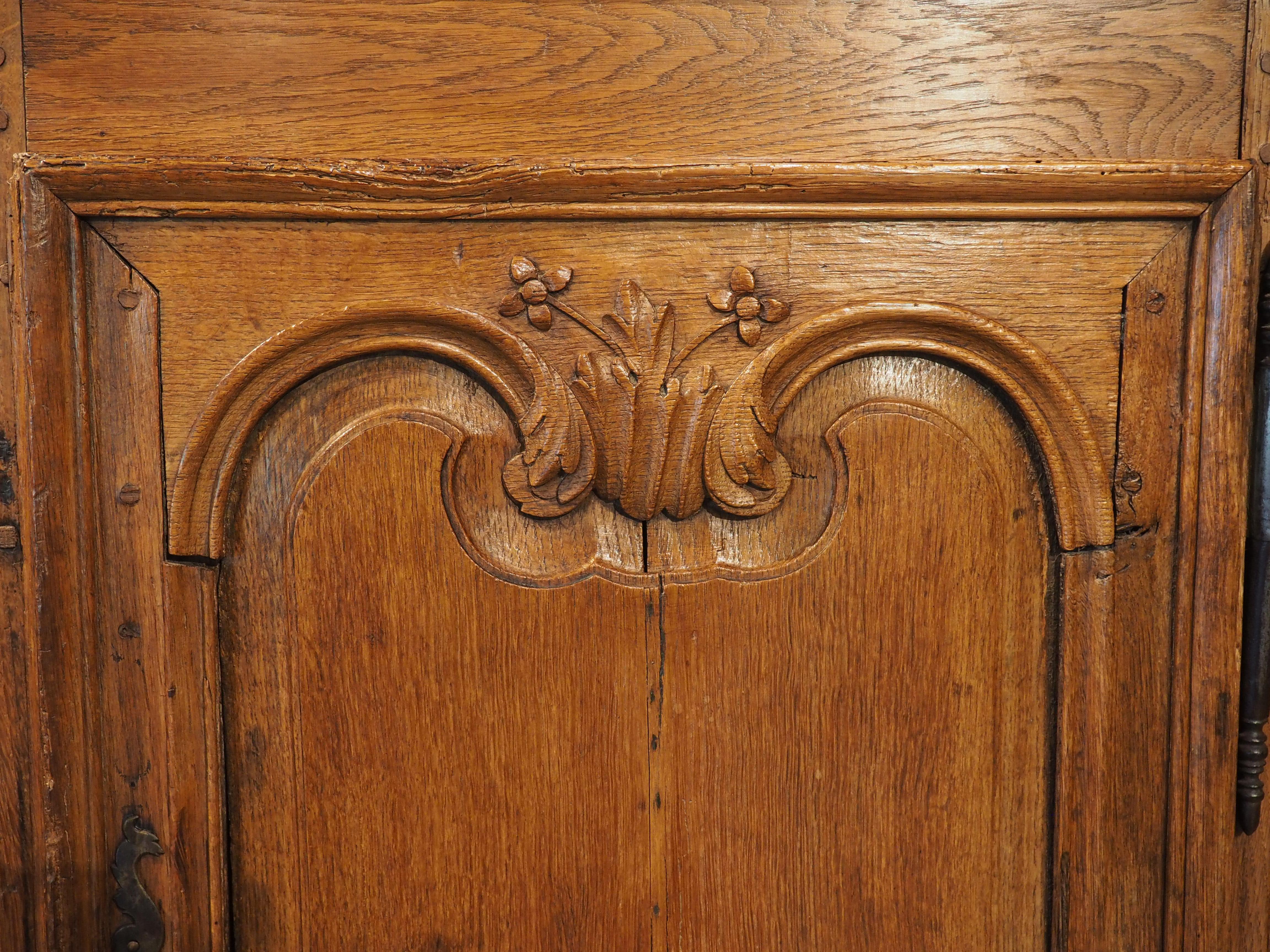 French 19th Century Oak Confiturier Cabinet from Normandy, France For Sale