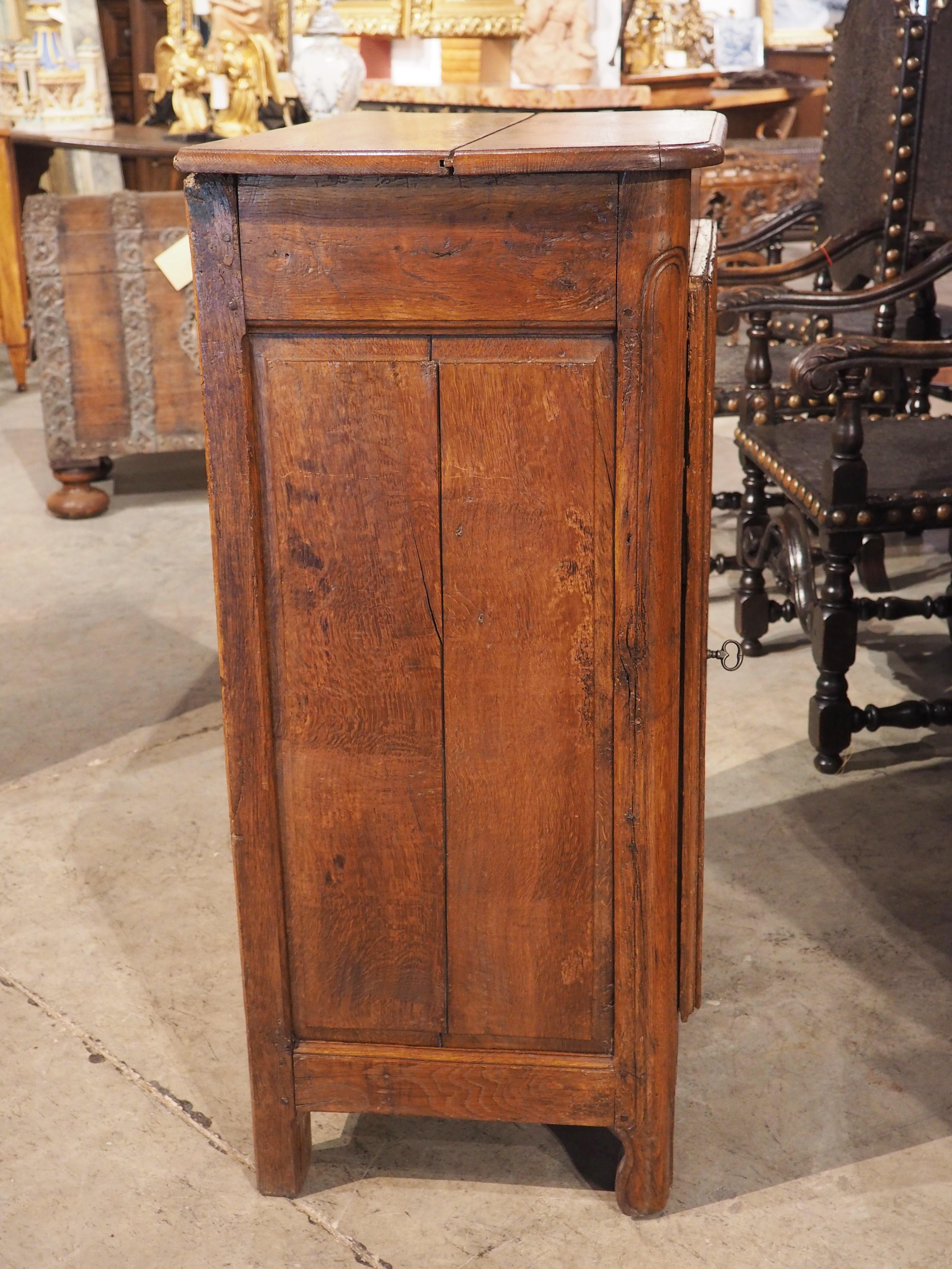 19th Century Oak Confiturier Cabinet from Normandy, France For Sale 2