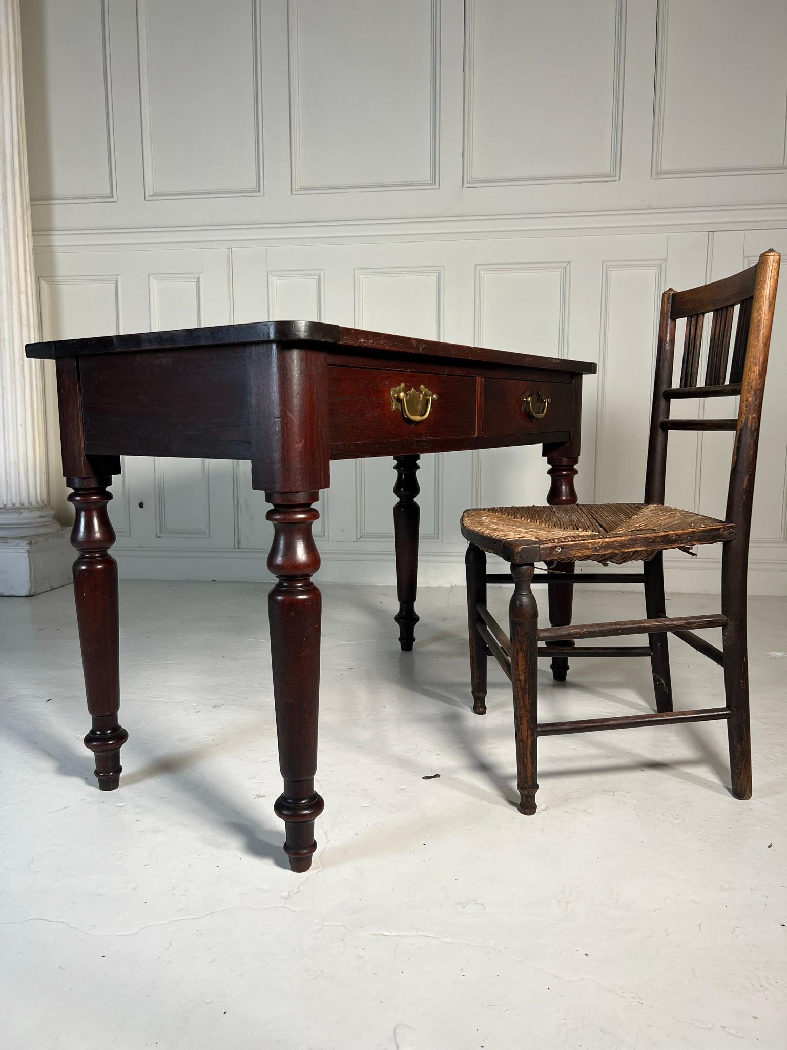 19th Century Oak Console Table For Sale 1