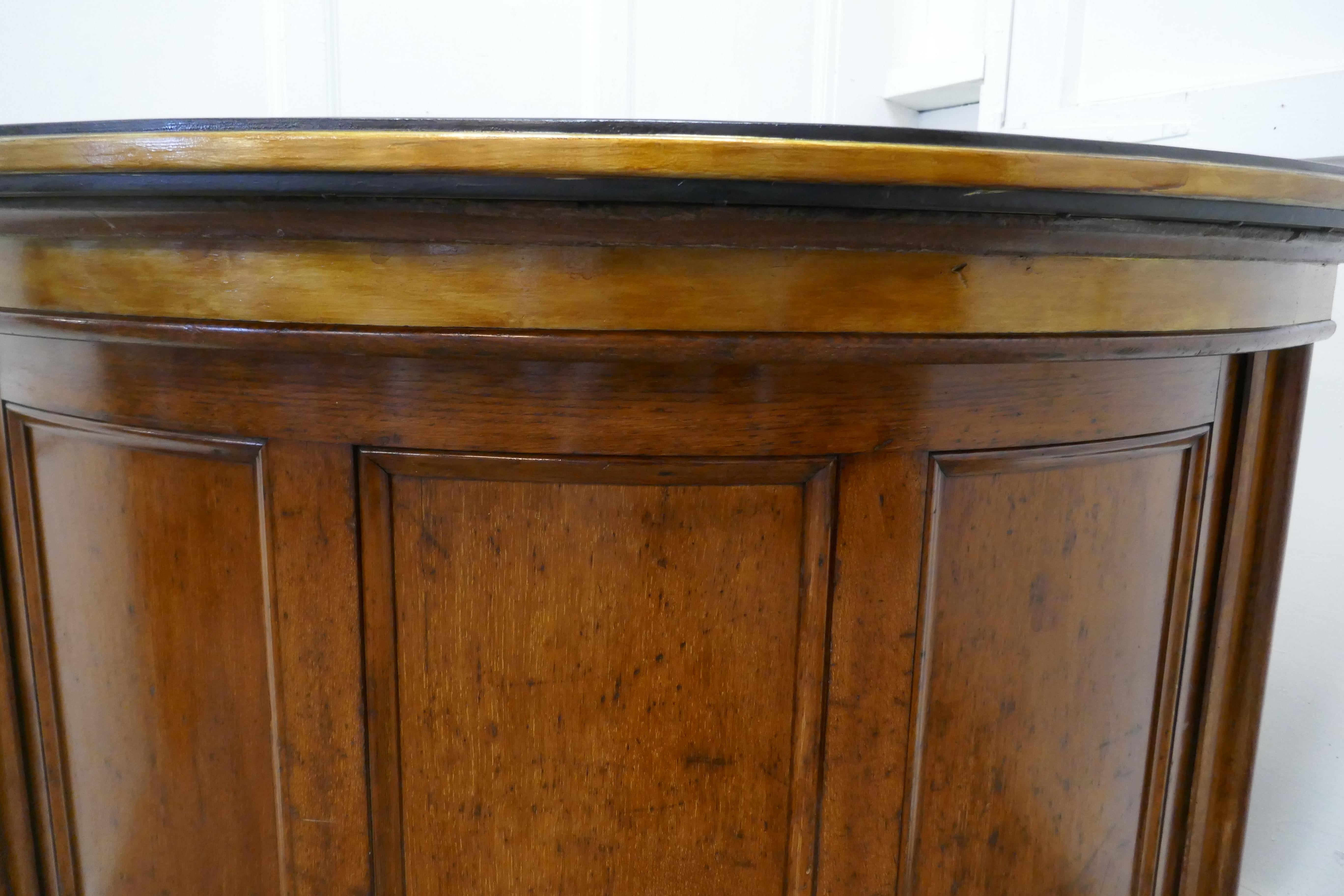 19th Century Oak Courtroom Dock, Restaurant Reception Greeting Station, Greeter 1