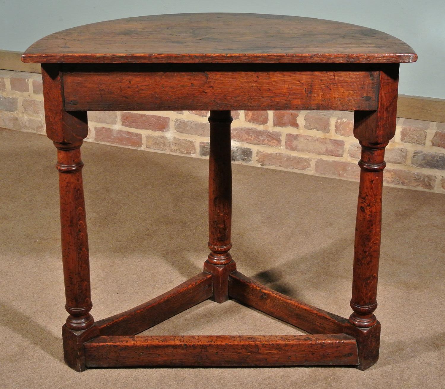 19th Century Oak 'Credence' Style Table 1