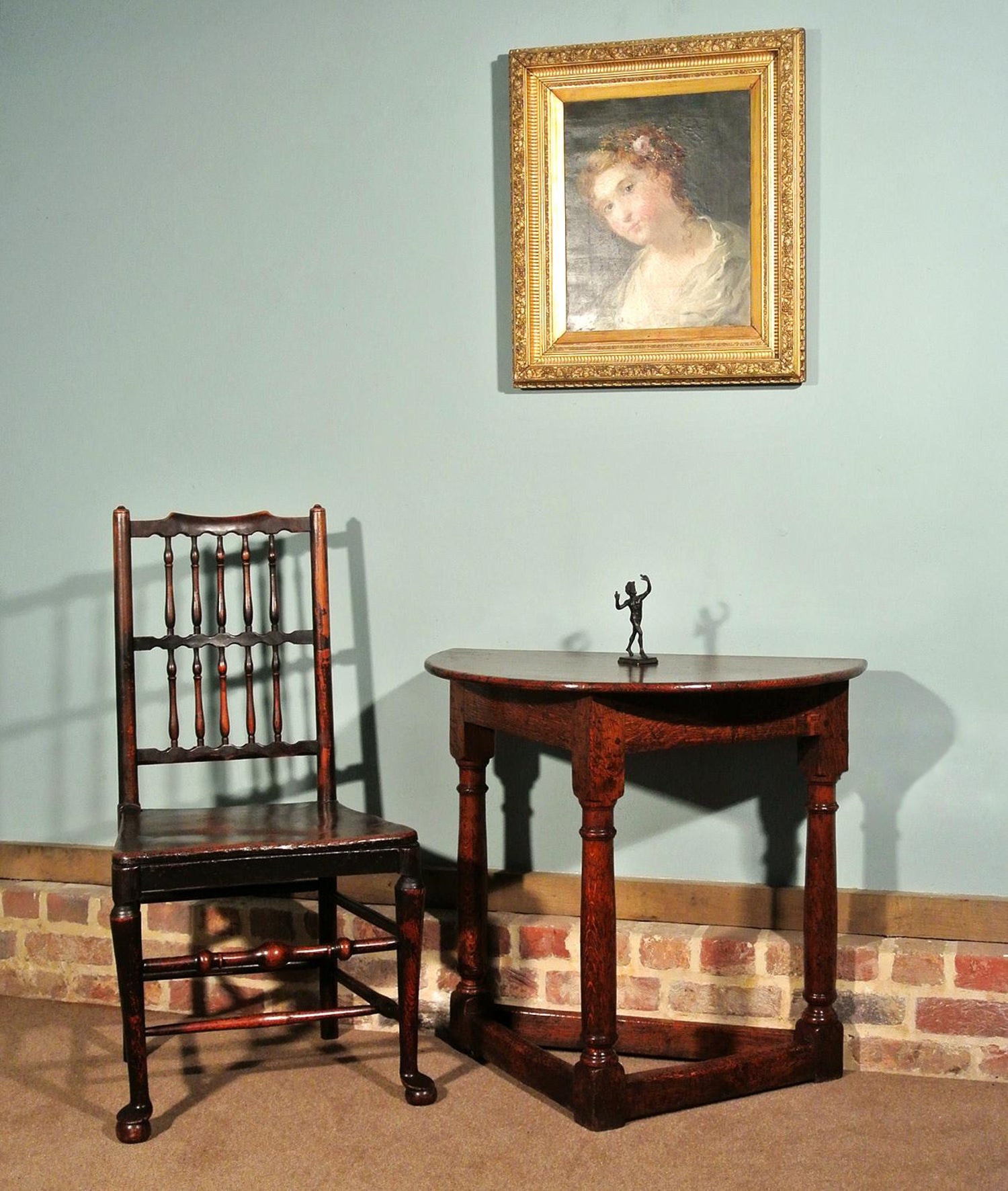 19th Century Oak Credence Style Table