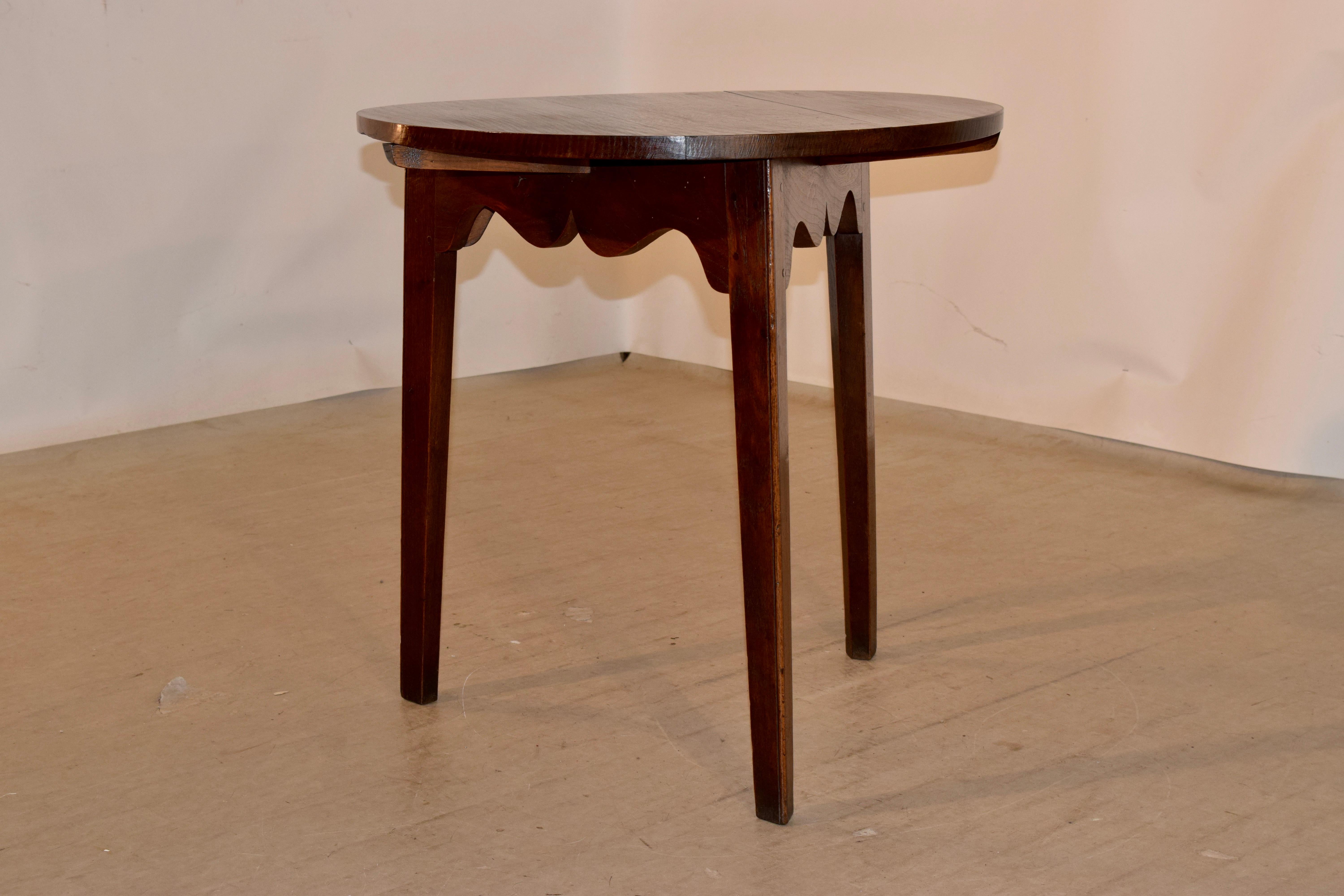 Victorian 19th Century Oak Cricket Table