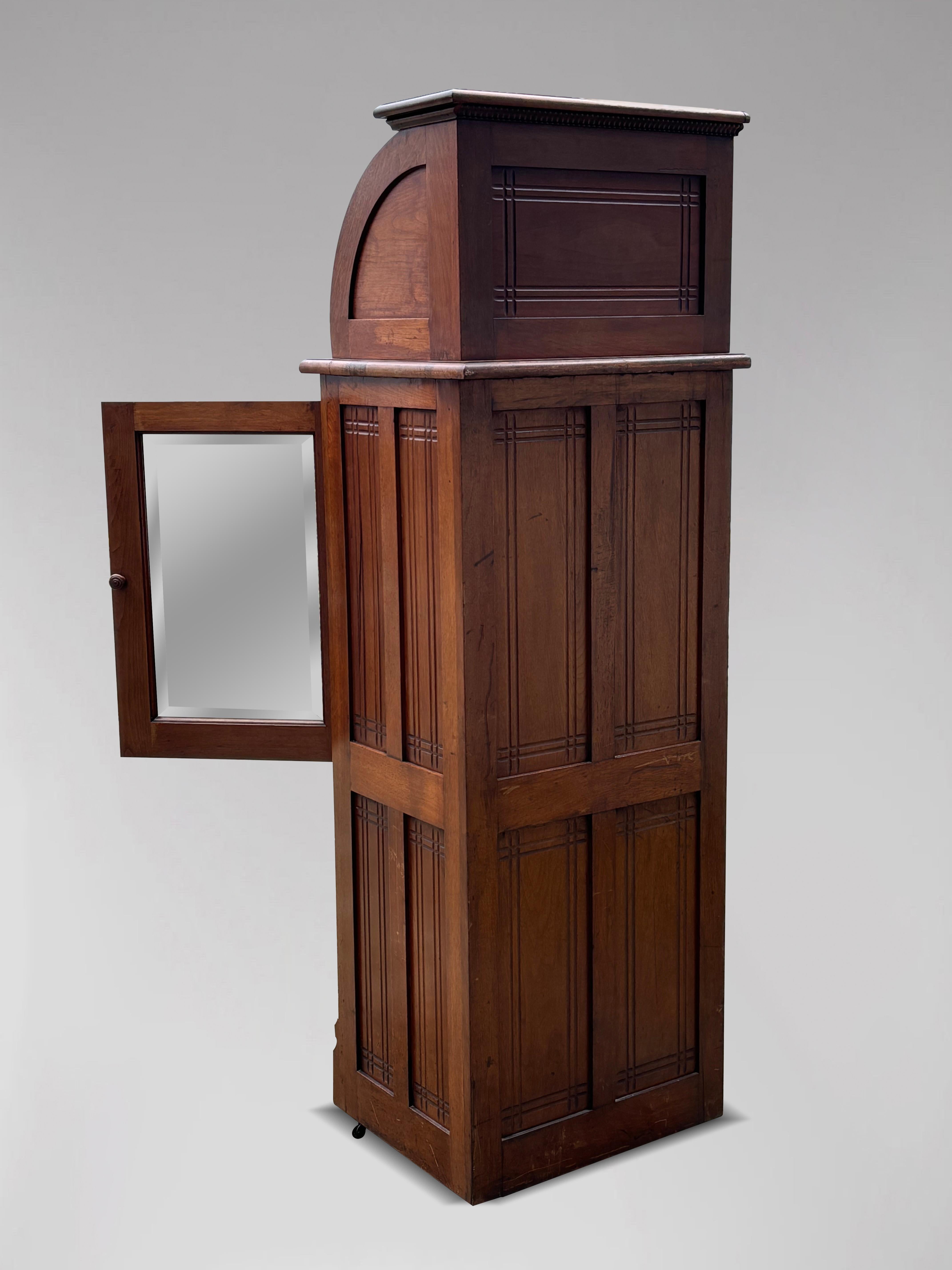 19th Century Oak Dentil Cabinet by Harvard & Co For Sale 3