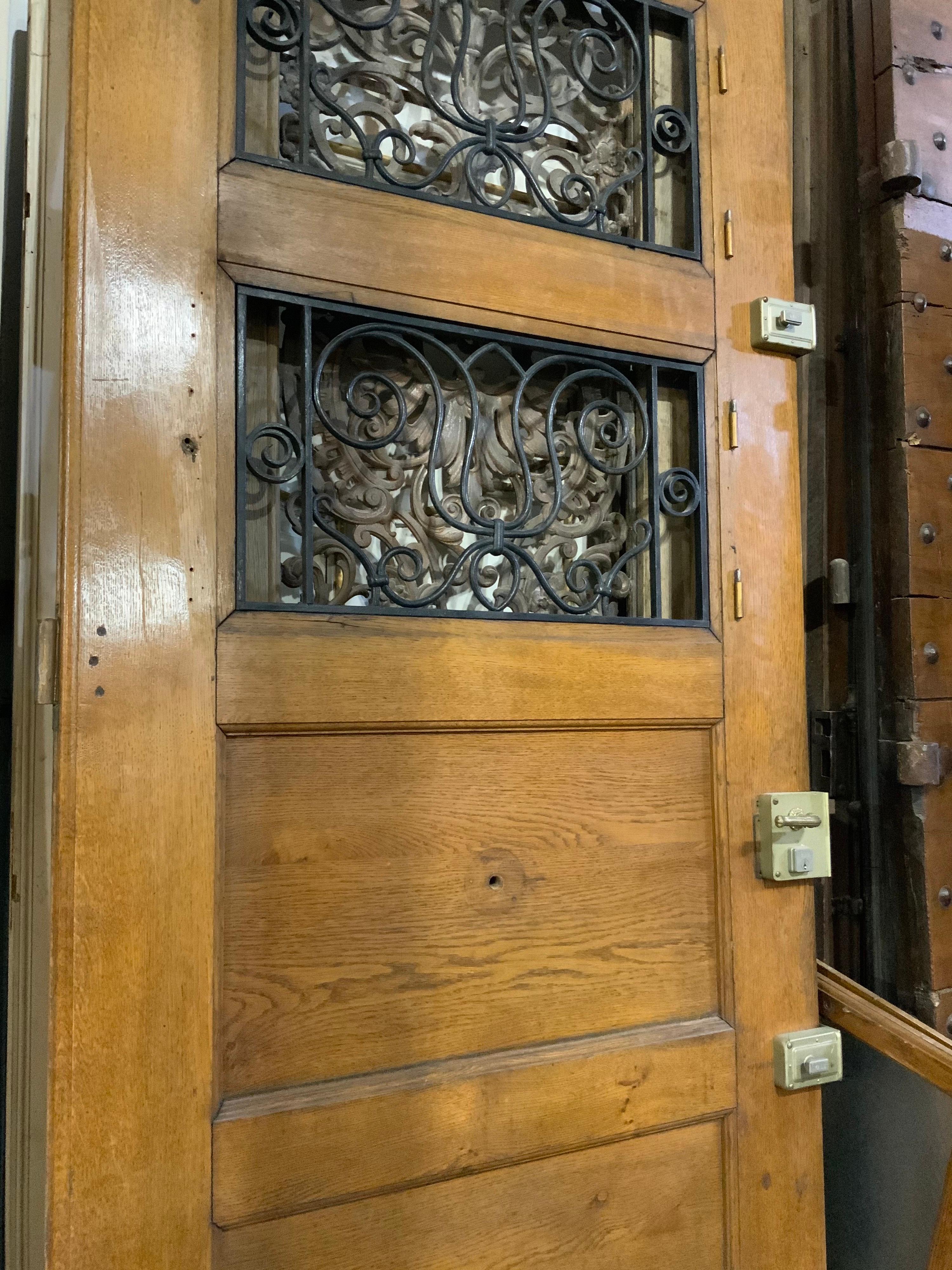 19th Century Oak Door from France In Good Condition For Sale In Dallas, TX