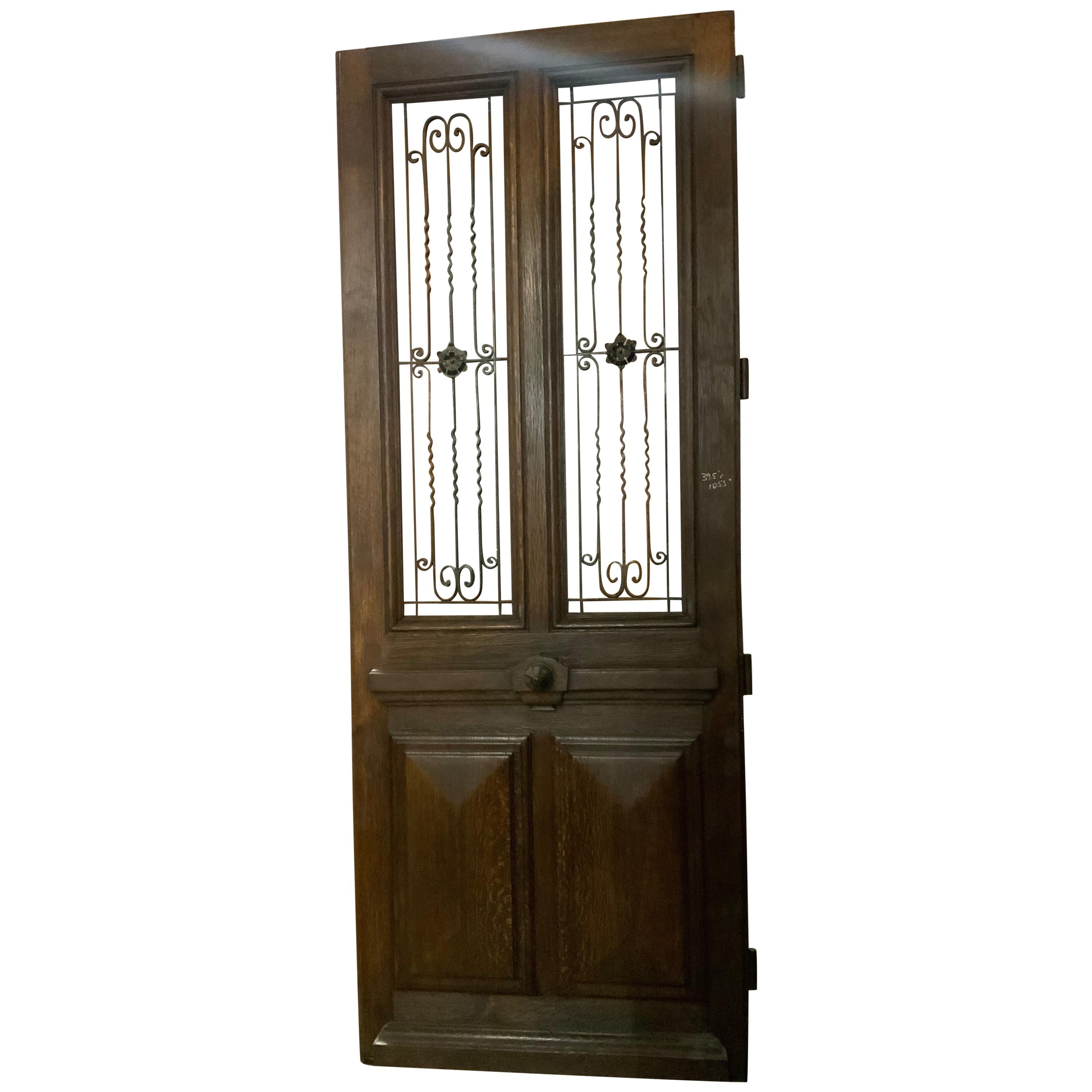 19th Century Oak Door from France