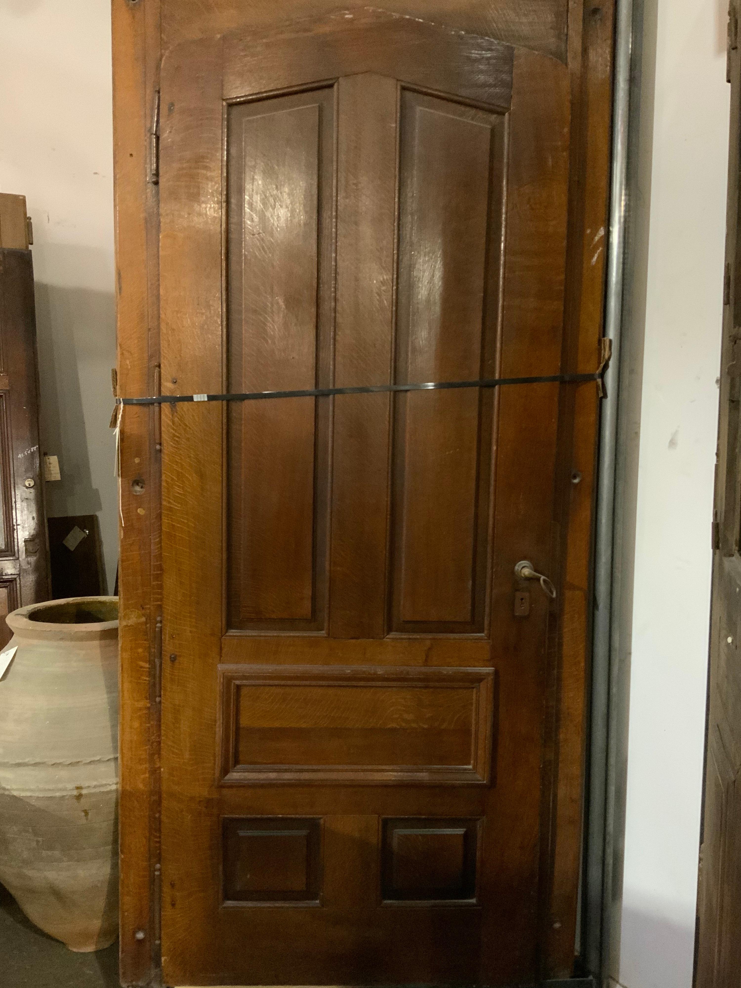 French 19th Century Oak Door with Frame from France