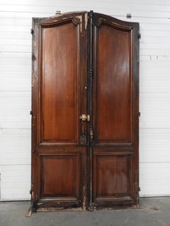 19th Century Oak Double Louis 15 Style Door