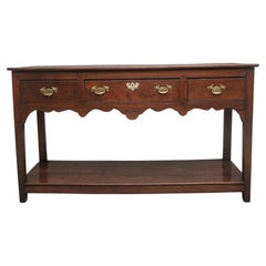 19th Century oak dresser base