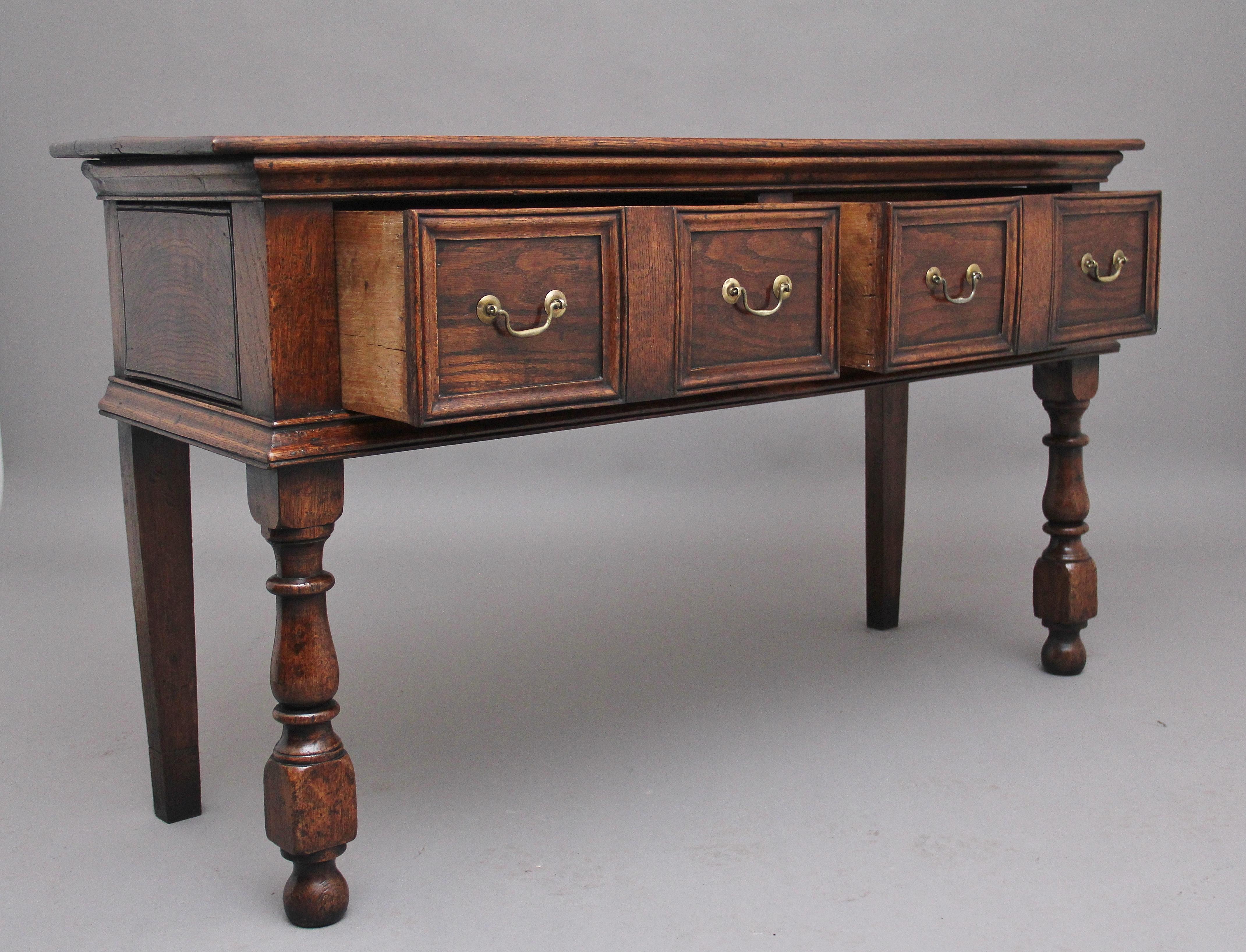 British 19th Century Oak Dresser For Sale