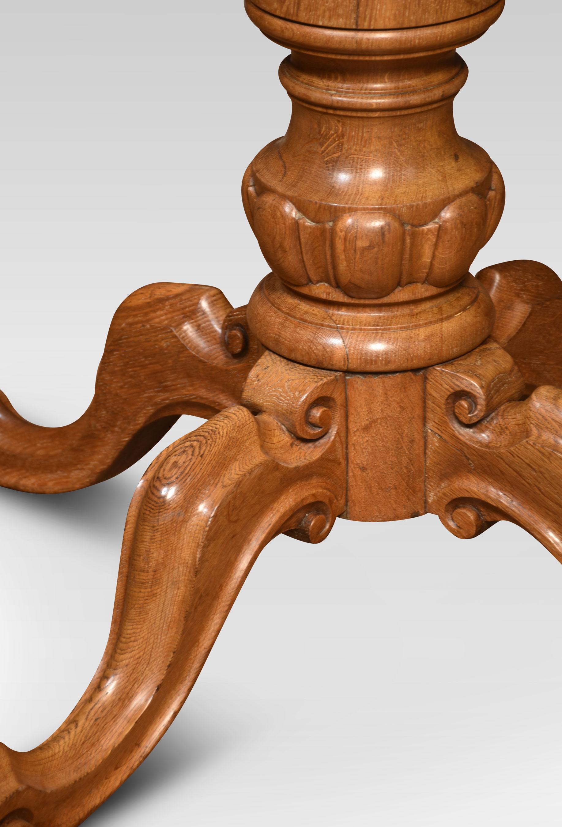 19th Century Oak Drum Table For Sale at 1stDibs