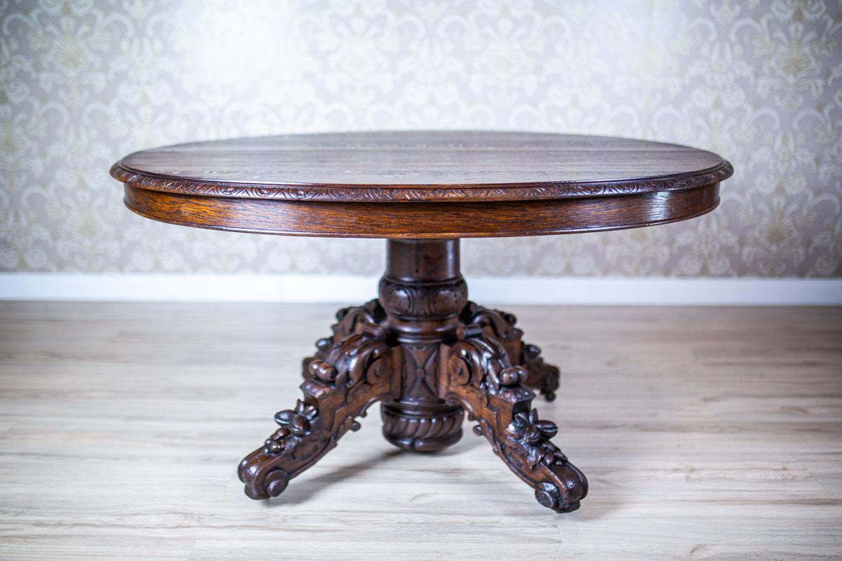 19th Century Oak Extendable Table for 16 People 1