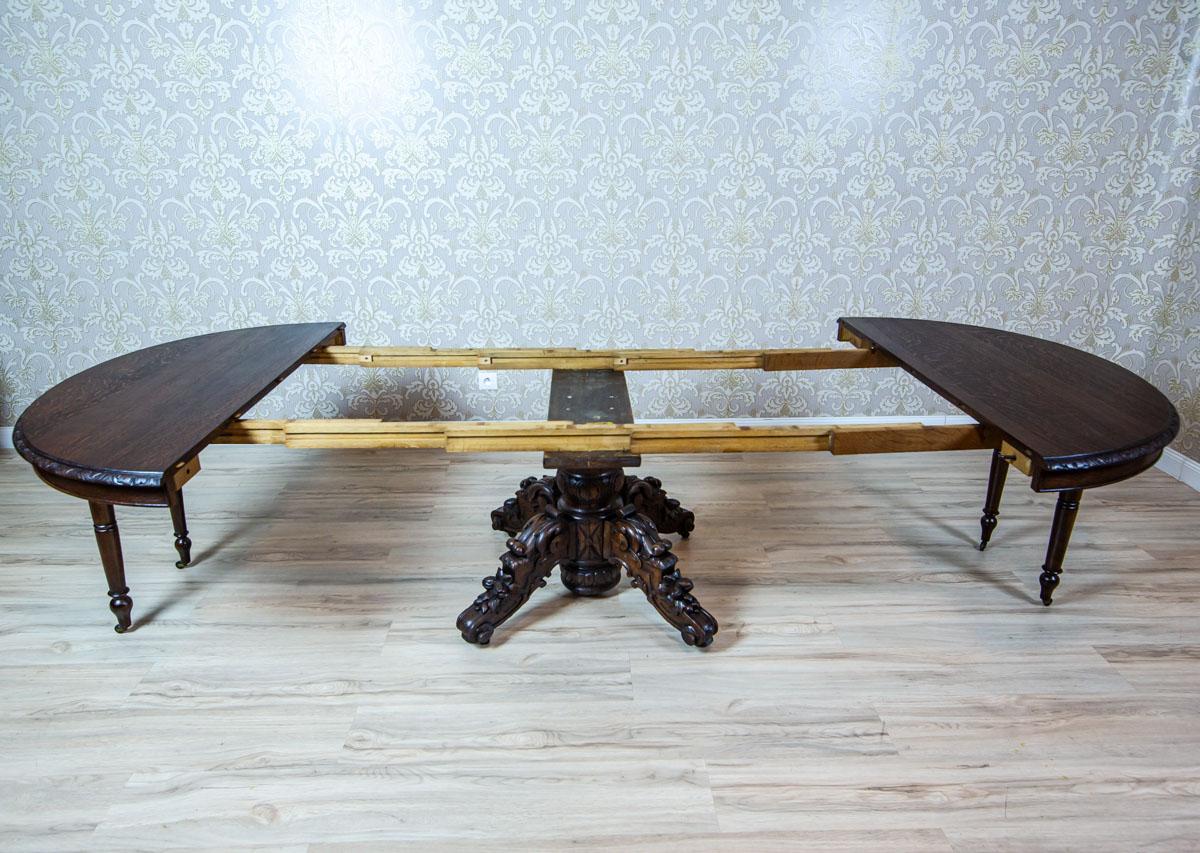 19th Century Oak Extendable Table for 16 People 2