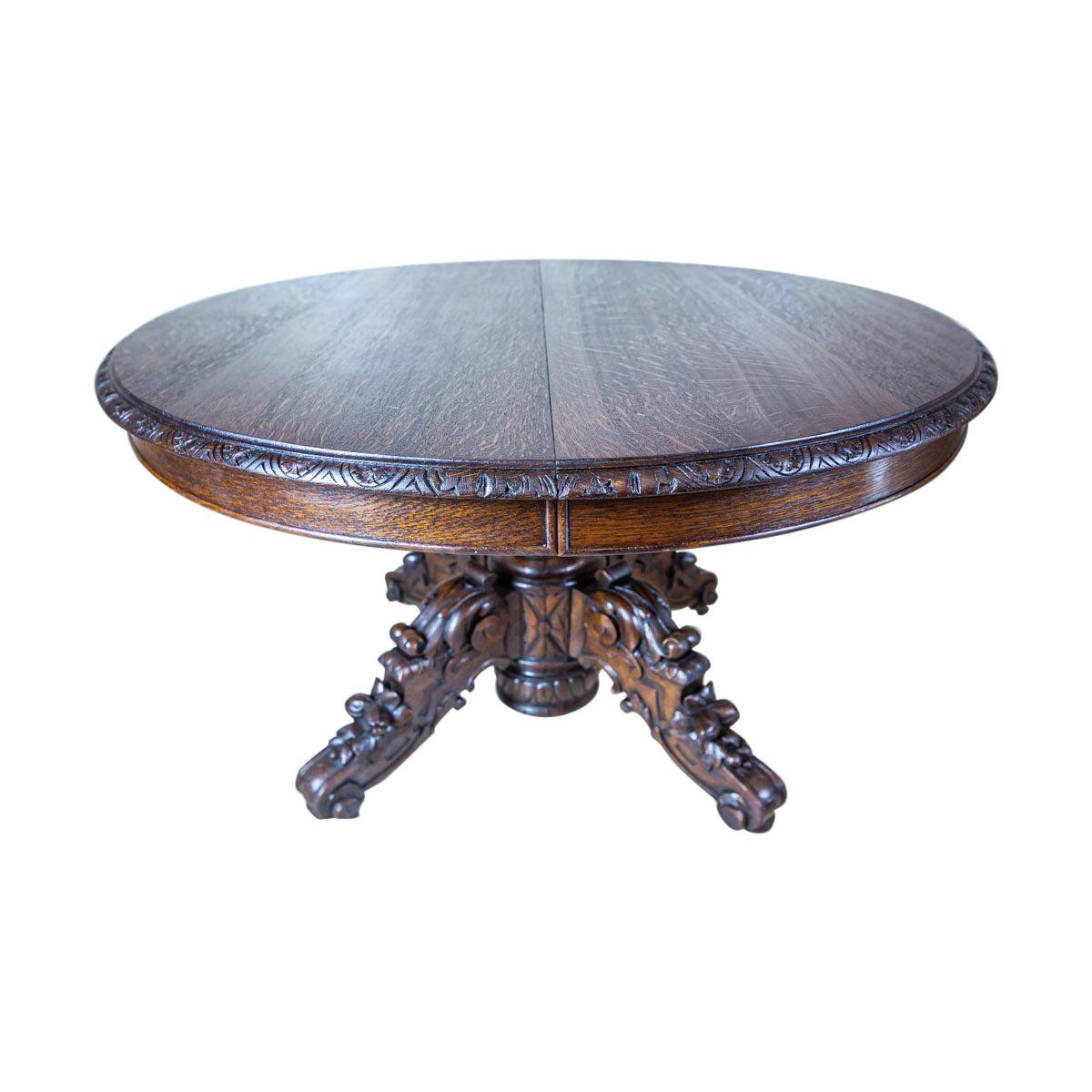 19th Century Oak Extendable Table for 16 People