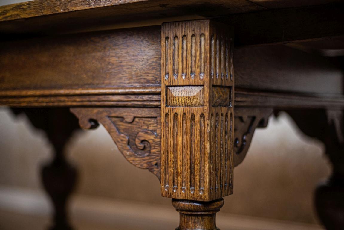 19th Century Oak Extendable Table 4