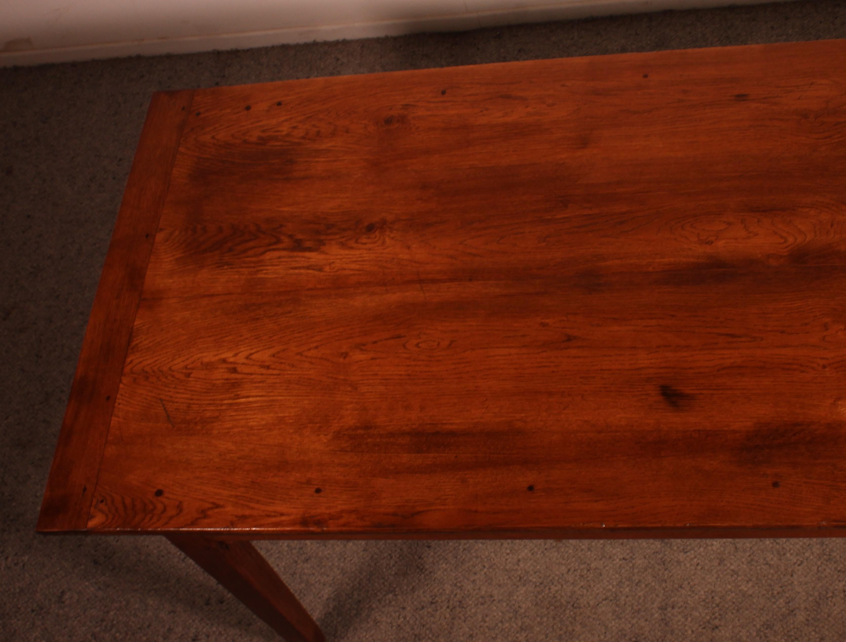 Table de ferme en Oak du 19ème siècle en vente 4