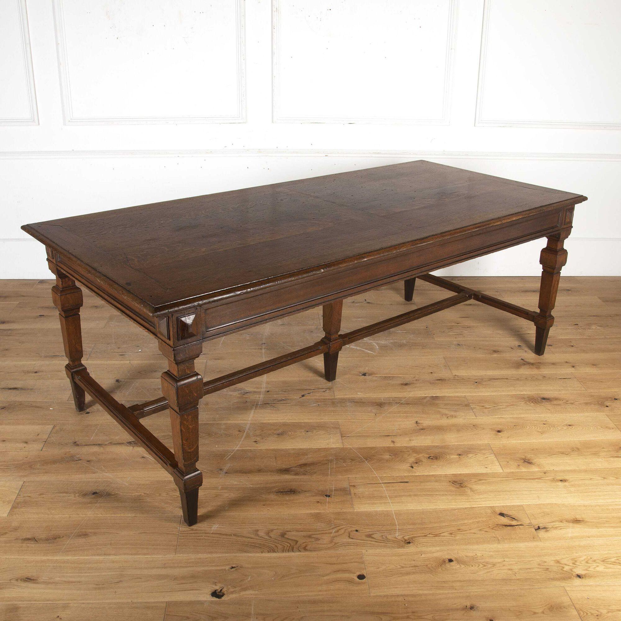 19th Century Oak Farmhouse Table 1