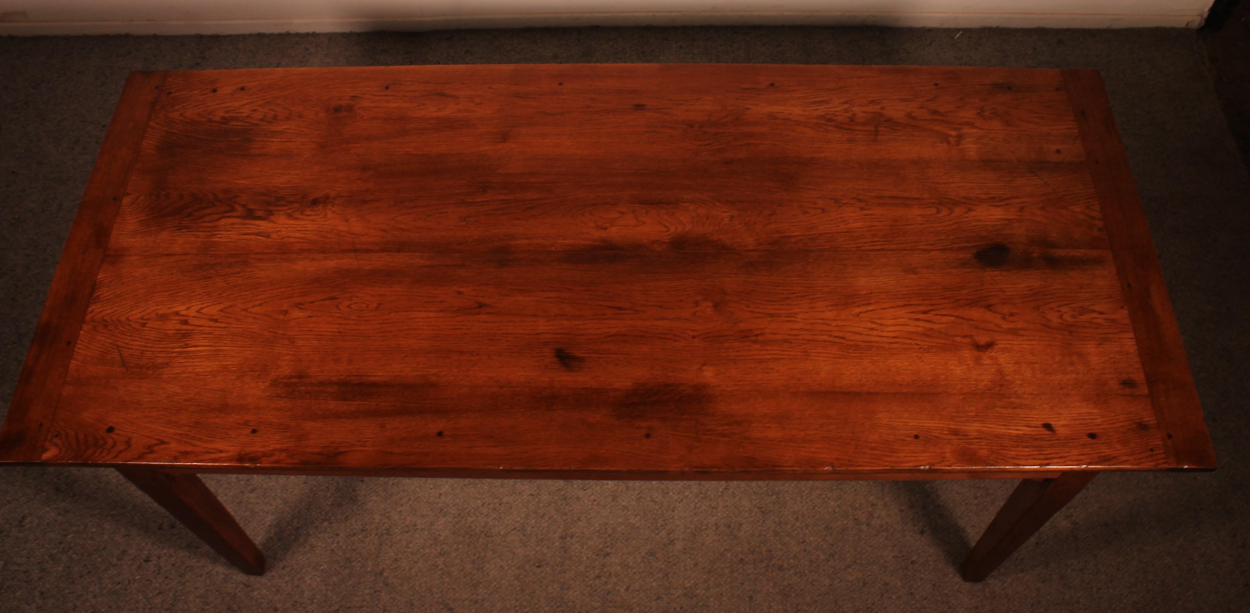 Table de ferme en Oak du 19ème siècle en vente 2