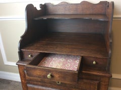 19th Century Oak French Cellarette / Bedside Table