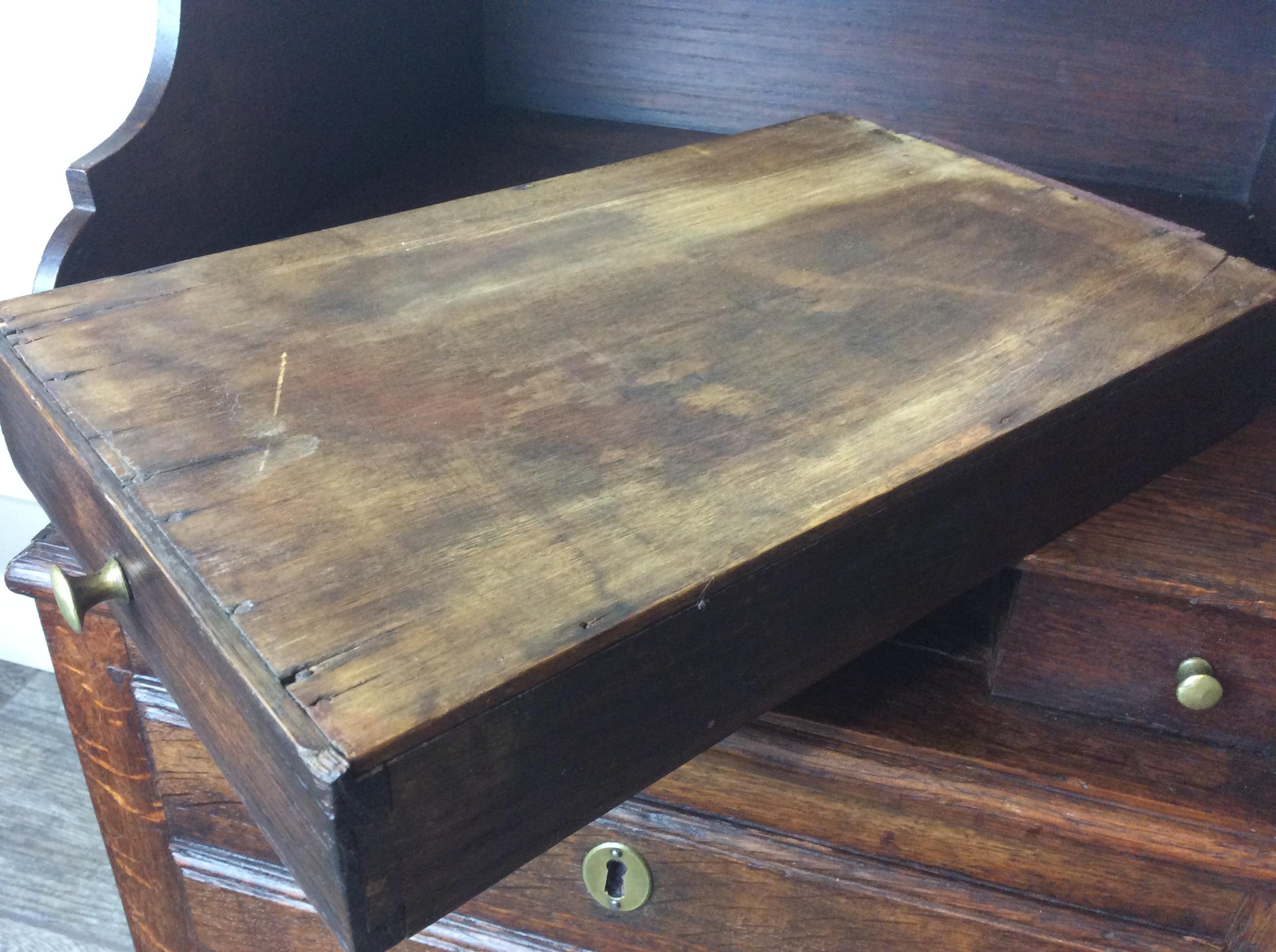 19th Century Oak French Cellarette / Bedside Table For Sale 4