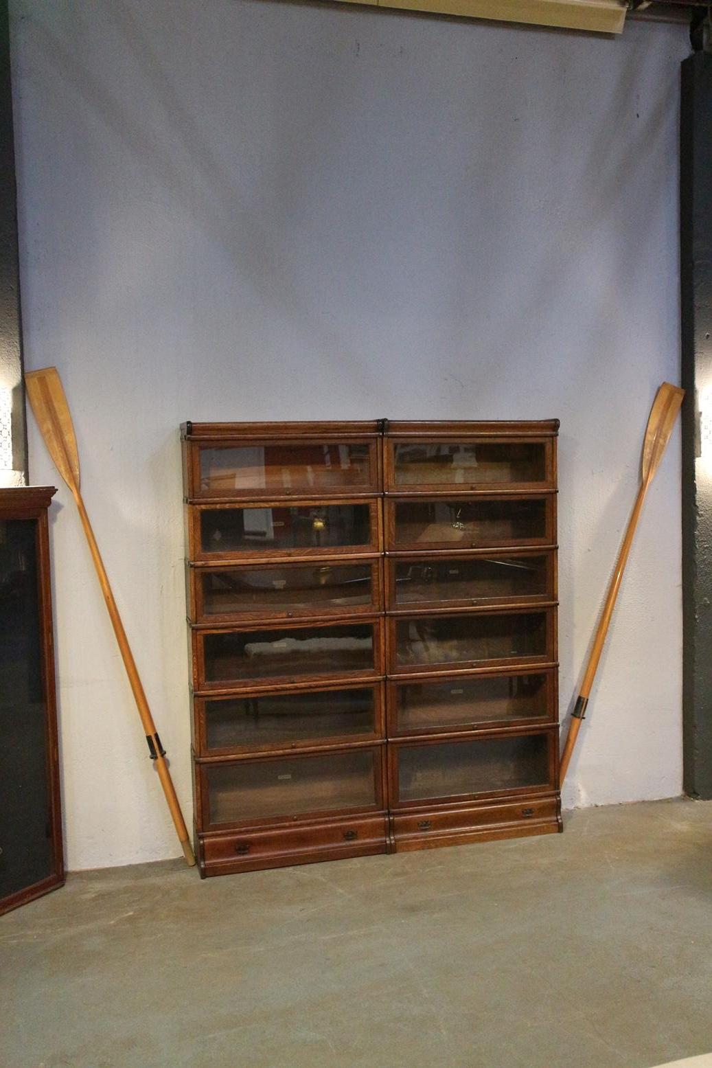 19th Century Oak Globe Wernicke Bookcase 2