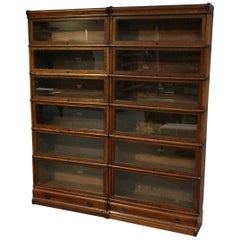 19th Century Oak Globe Wernicke Bookcase