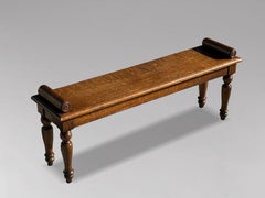 19th Century Oak Hall bench