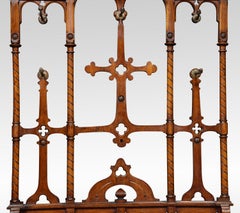 19th Century Oak Hall Stand in the Manner of Pugin