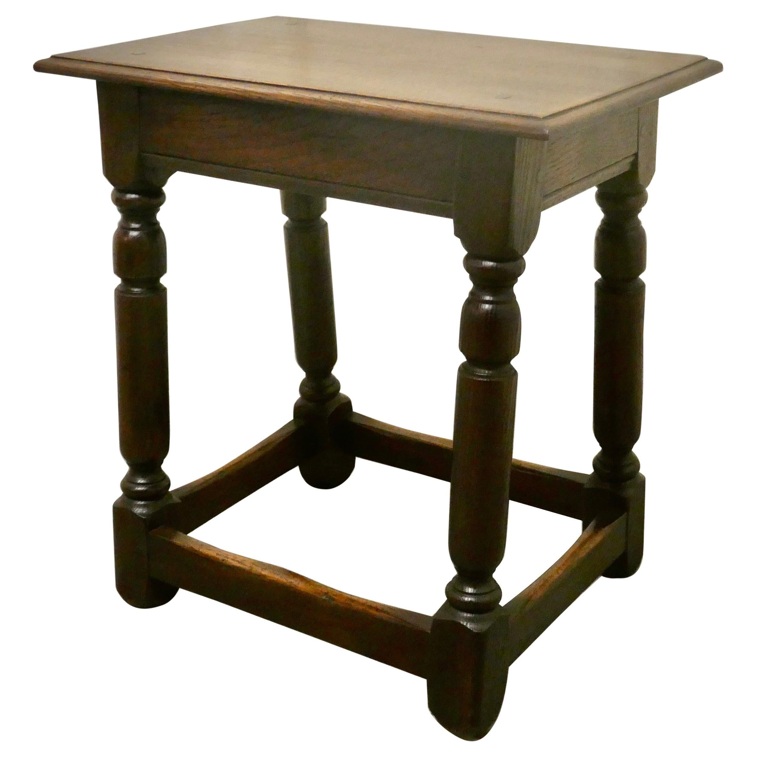 19th Century Oak Joint Stool