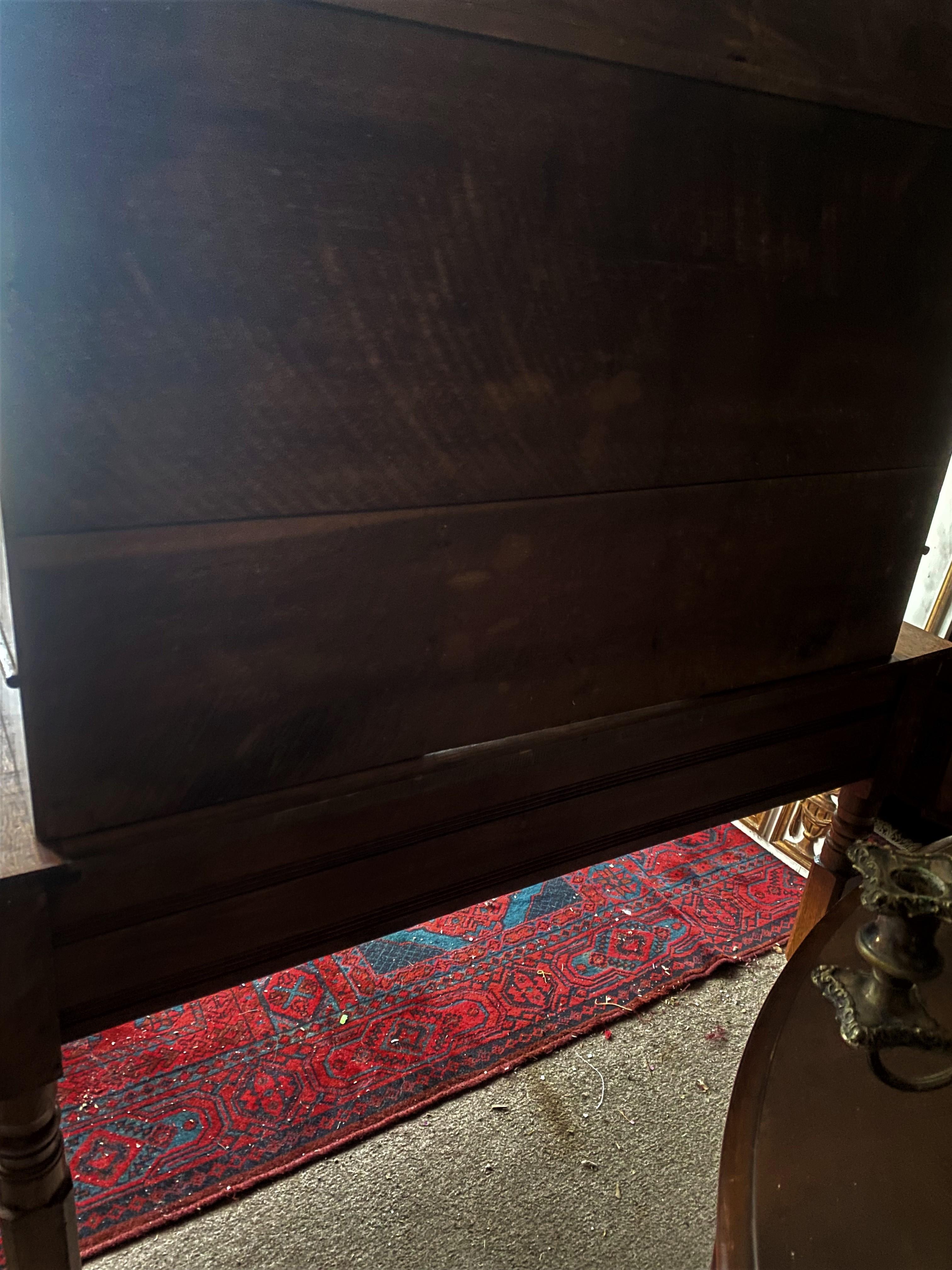 19th Century Oak Lawyer's Secretary Step Back Flat Top Desk For Sale 8