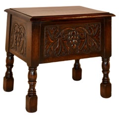 19th Century Oak Lift Top Stool