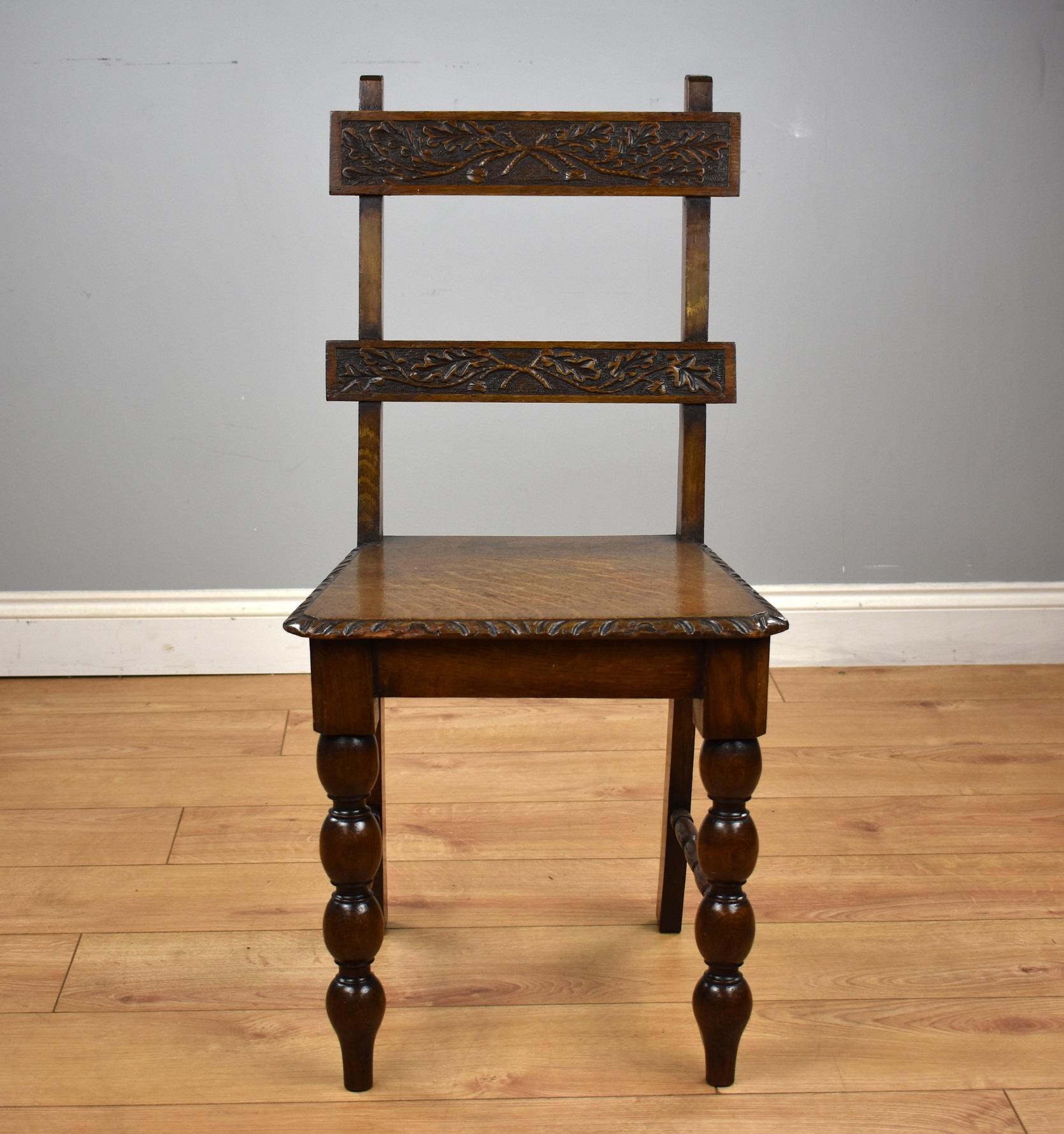 19th Century Oak Metamorphic Chair & Oak Matching Chair 12