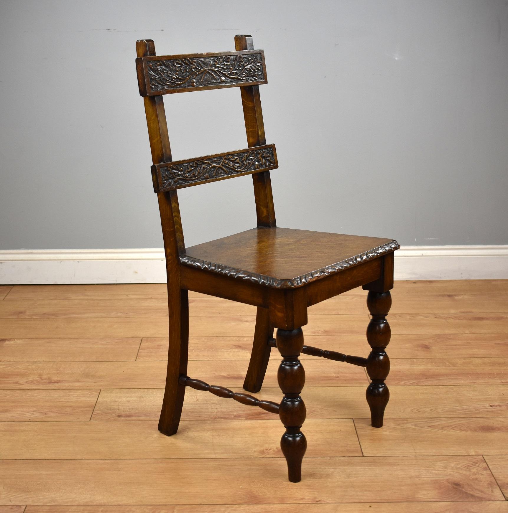 19th Century Oak Metamorphic Chair & Oak Matching Chair 13
