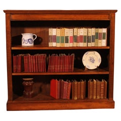 19th Century Oak Open Bookcase - England