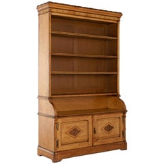 19th Century Oak Open Bookcase