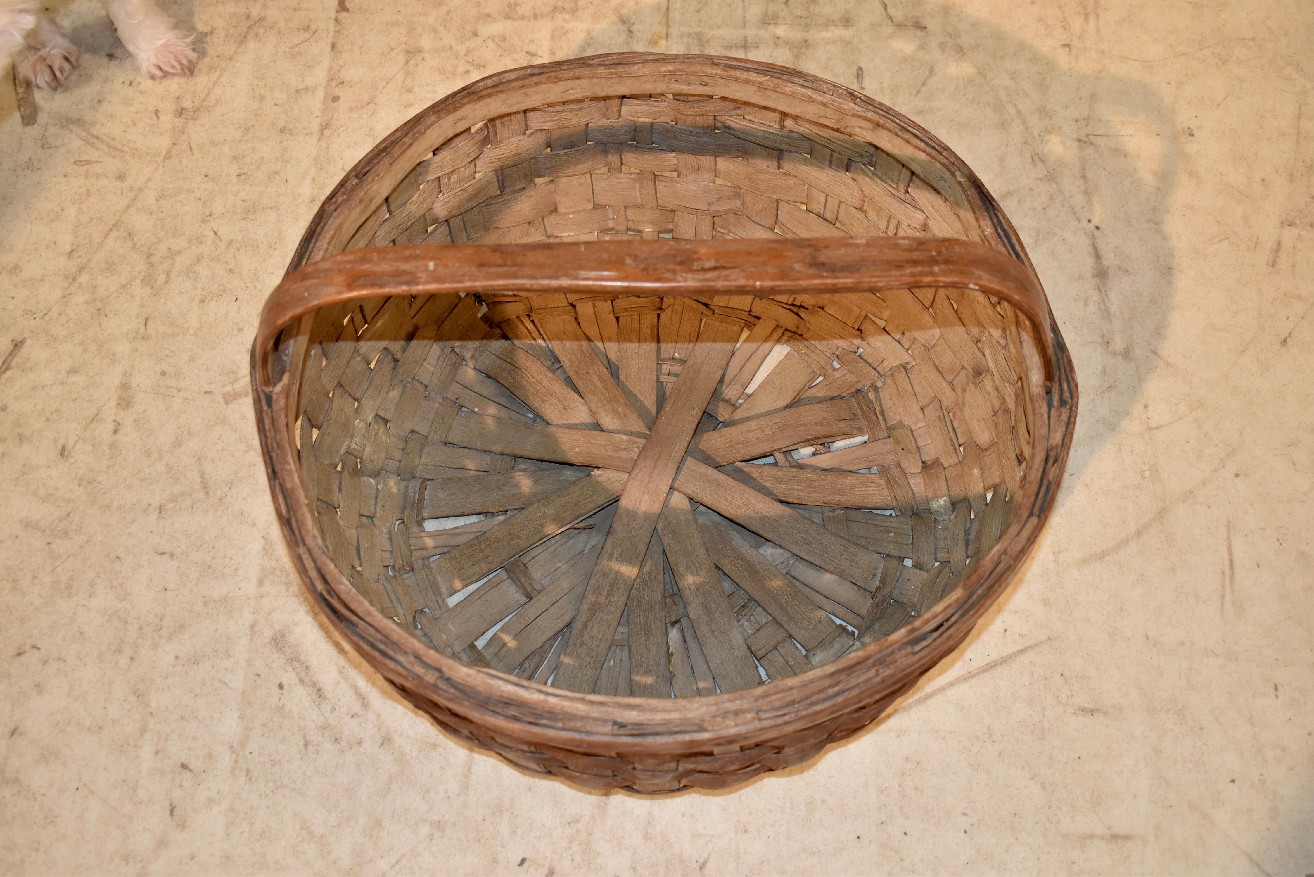 Cesto di quercia Oak del XIX secolo in vendita 4